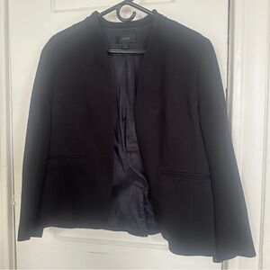 Black Jcrew collarless blazer
